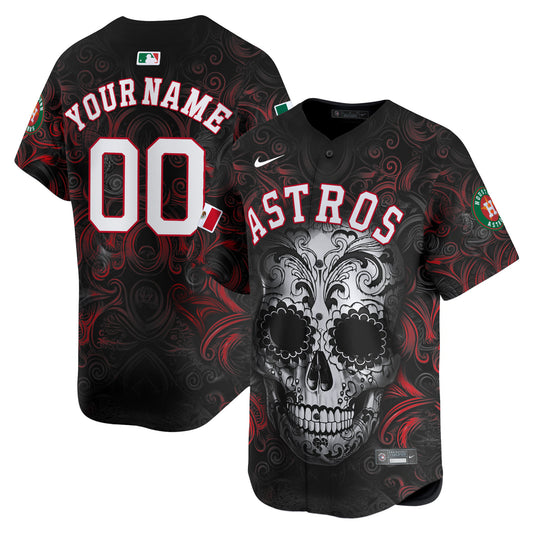 Astros Mexico Dia de los Muertos Vapor Premier Limited Custom Jersey - Printed