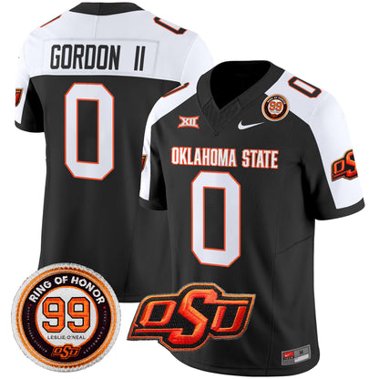 Oklahoma State Cowboys Leslie O'neal Patch Vapor Limited Jersey - All Stitched