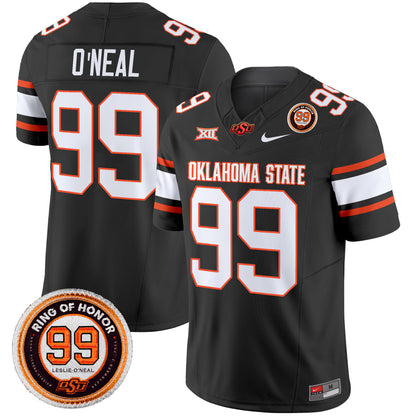 Oklahoma State Cowboys Leslie O'neal Patch Vapor Limited Jersey - All Stitched