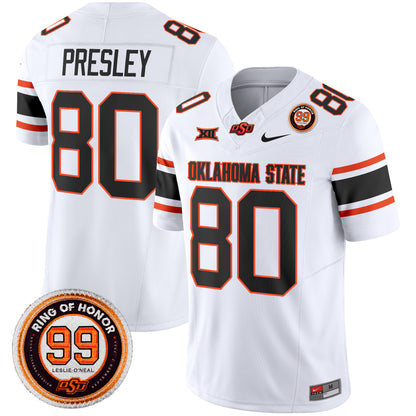 Oklahoma State Cowboys Leslie O'neal Patch Vapor Limited Jersey - All Stitched