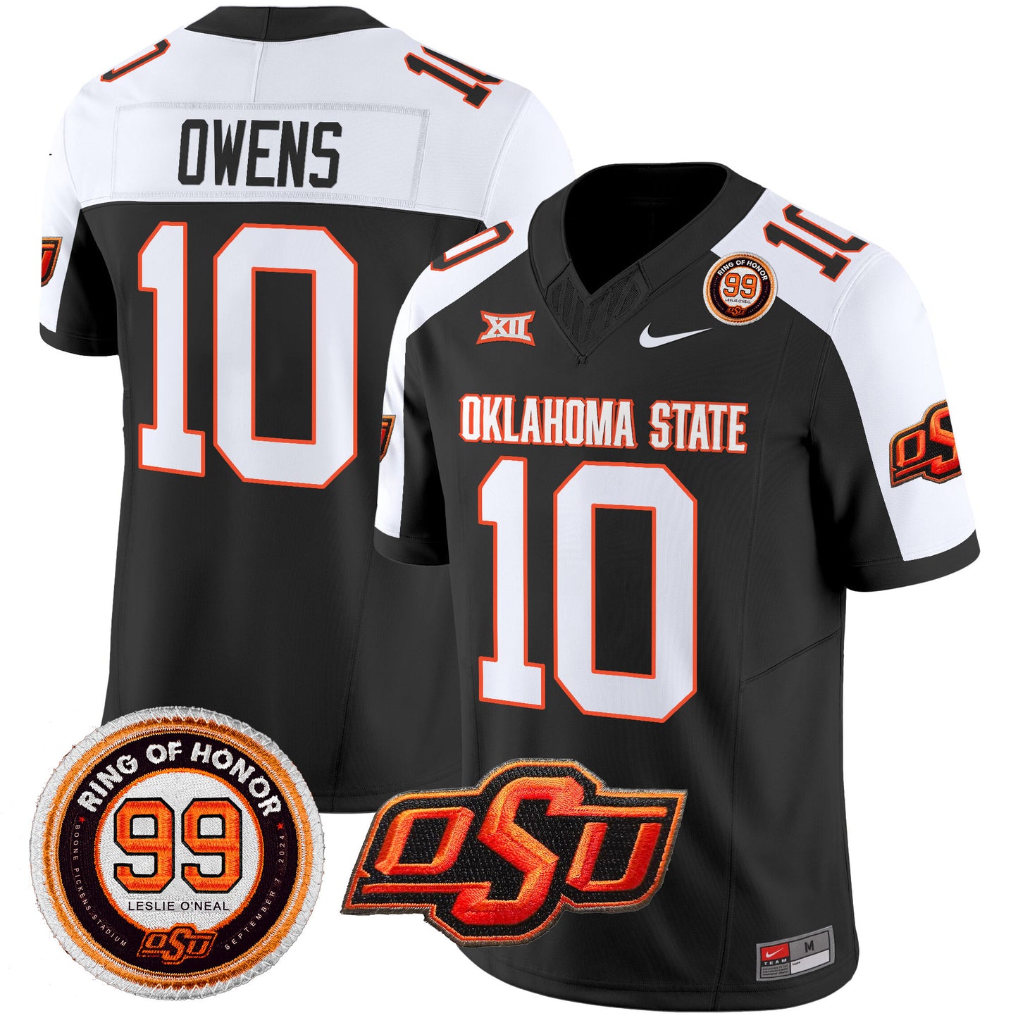 Oklahoma State Cowboys Leslie O'neal Patch Vapor Limited Jersey - All Stitched