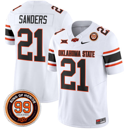 Oklahoma State Cowboys Leslie O'neal Patch Vapor Limited Jersey - All Stitched