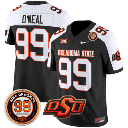 Oklahoma State Cowboys Leslie O'neal Patch Vapor Limited Jersey - All Stitched