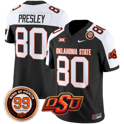 Oklahoma State Cowboys Leslie O'neal Patch Vapor Limited Jersey - All Stitched