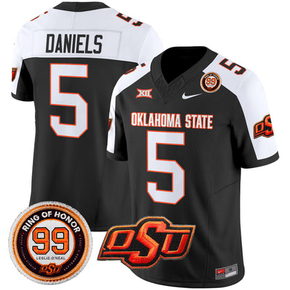 Oklahoma State Cowboys Leslie O'neal Patch Vapor Limited Jersey - All Stitched