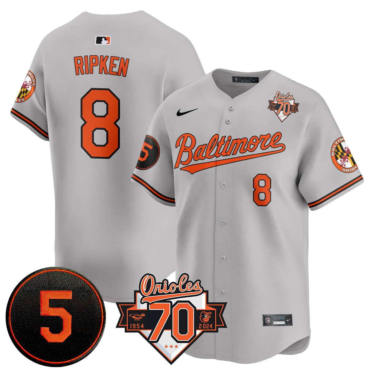 Orioles 1954-2024 - The Orioles Jersey - All Stitched