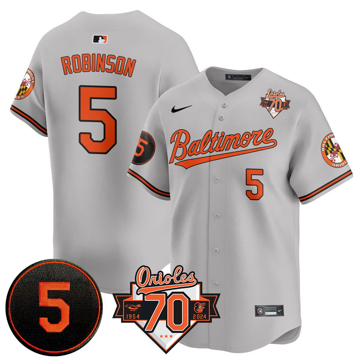 Orioles 1954-2024 - The Orioles Jersey - All Stitched