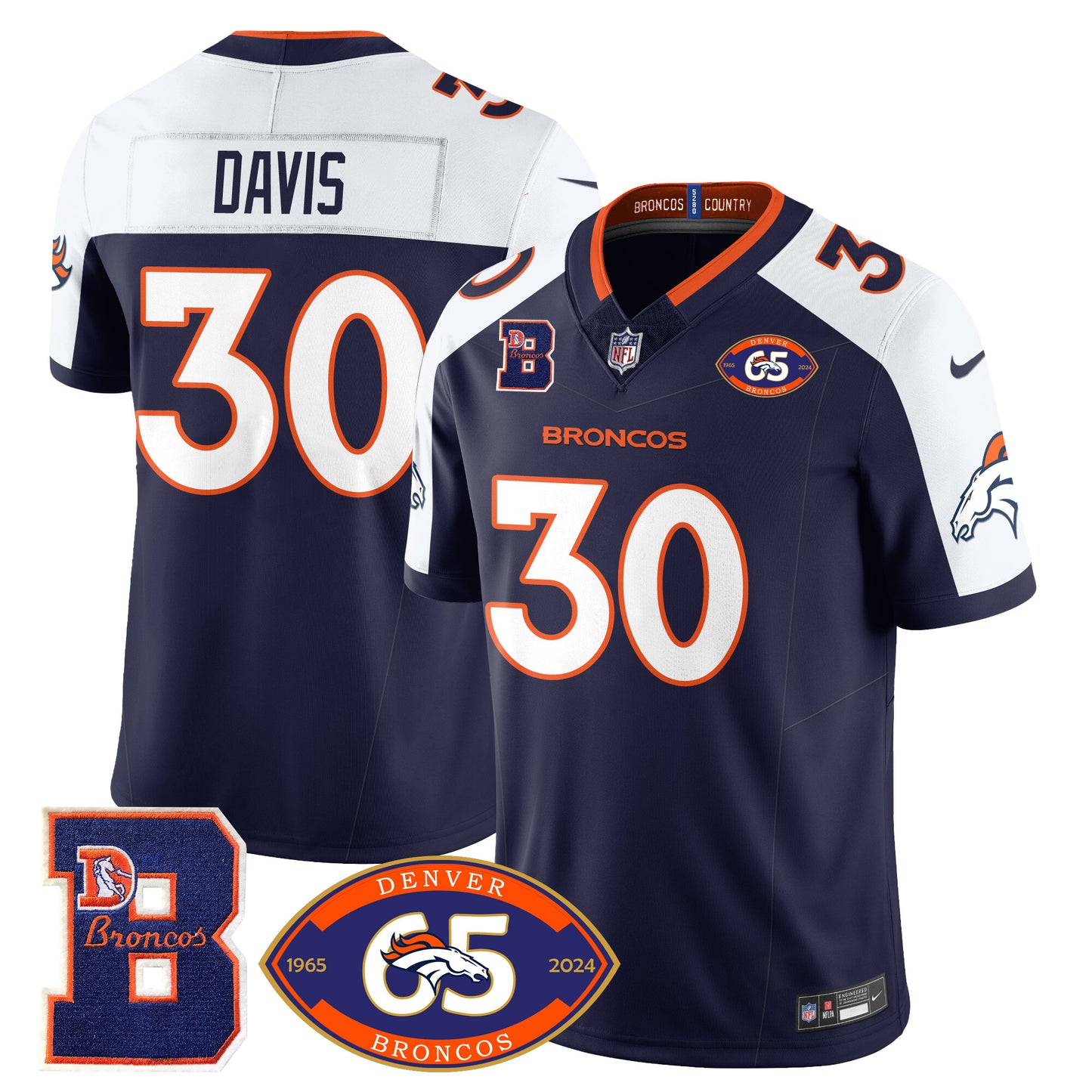 Broncos 1959-2024 Jersey - The Broncos Jersey - All Stitched