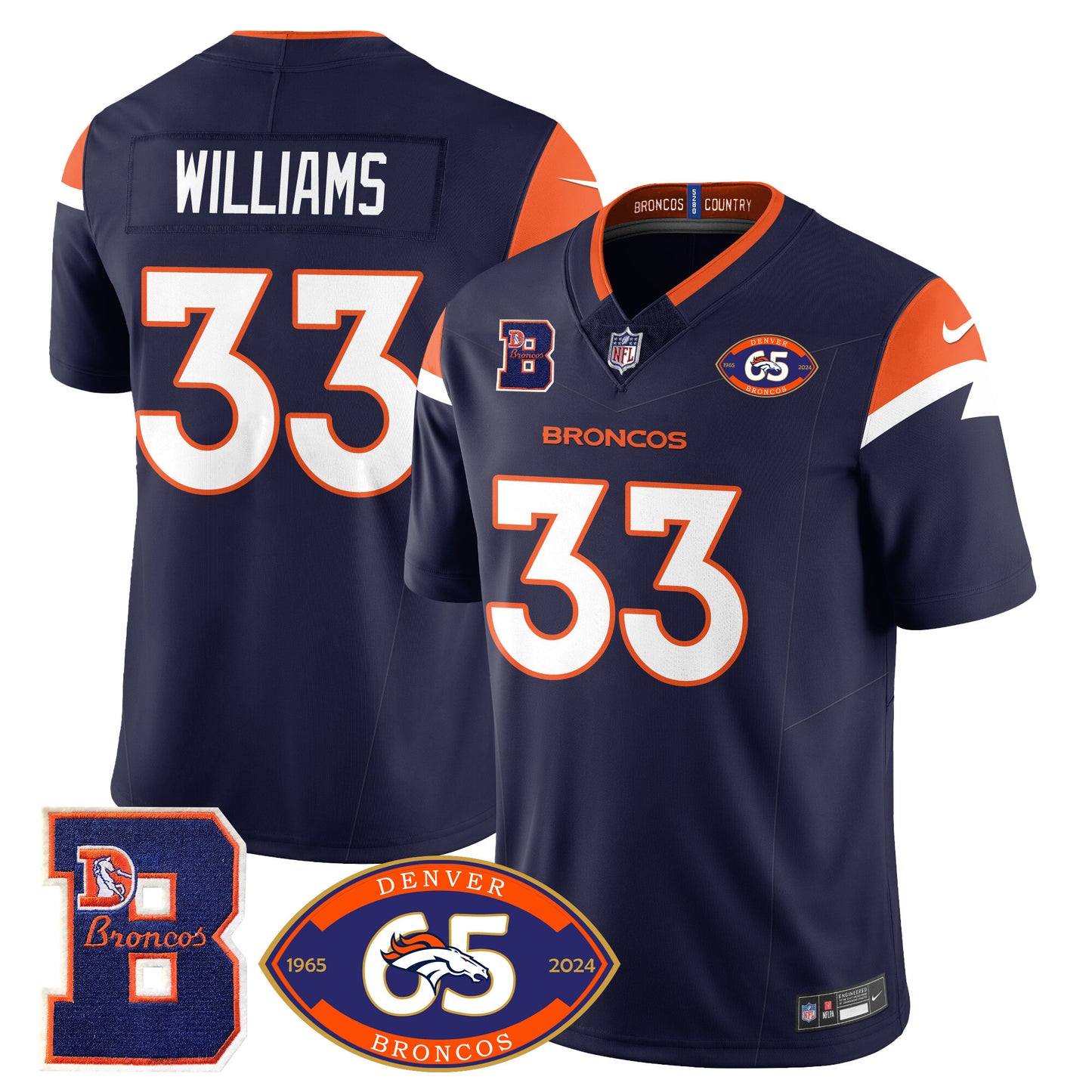 Broncos 1959-2024 Jersey - The Broncos Jersey - All Stitched