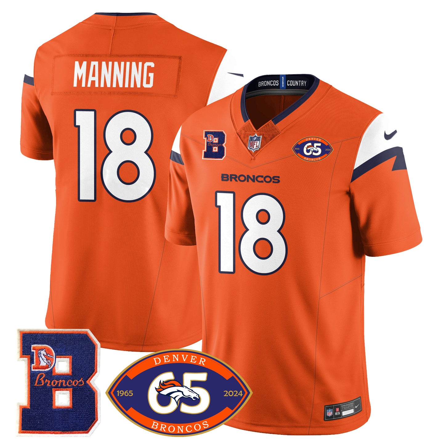 Broncos 1959-2024 Jersey - The Broncos Jersey - All Stitched