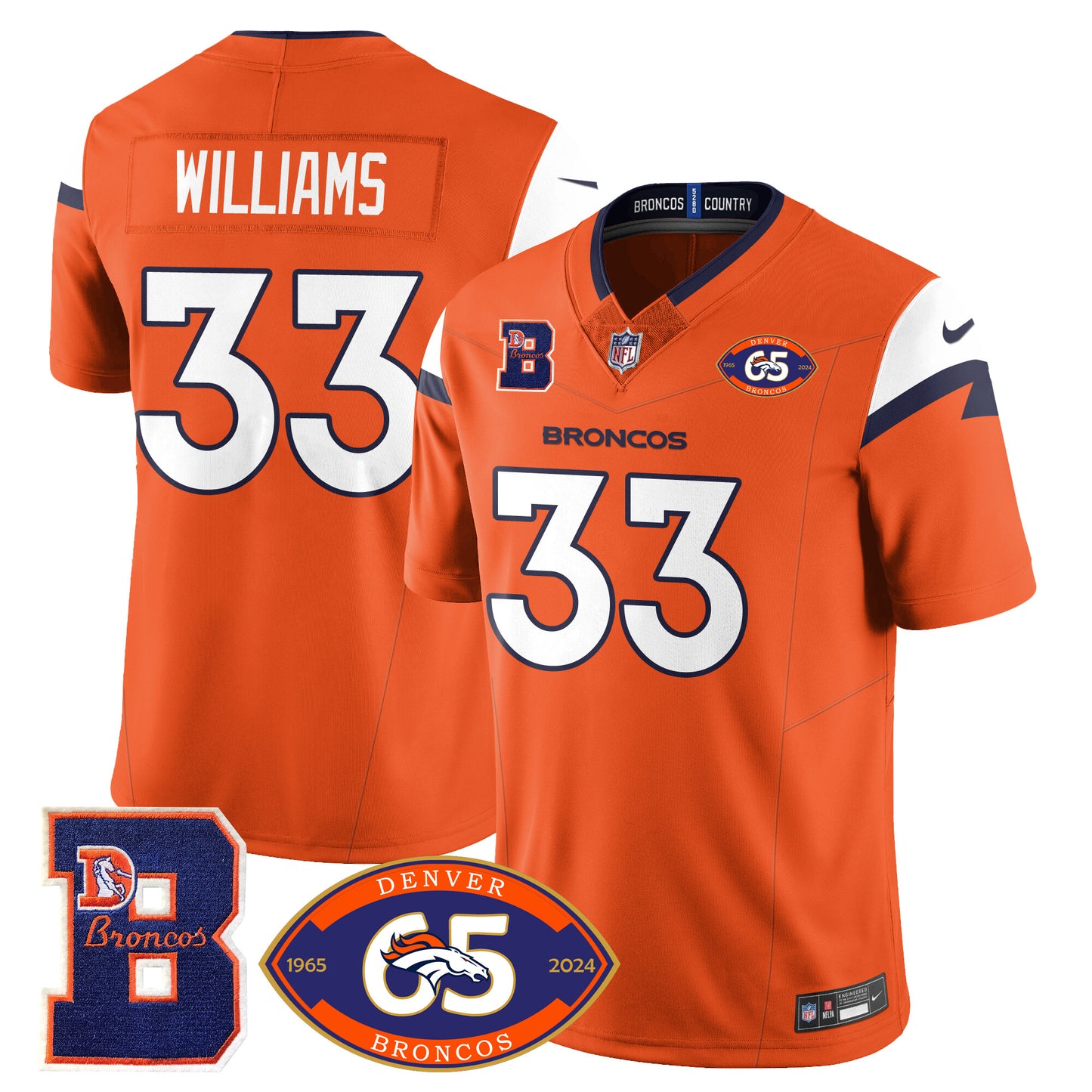 Broncos 1959-2024 Jersey - The Broncos Jersey - All Stitched