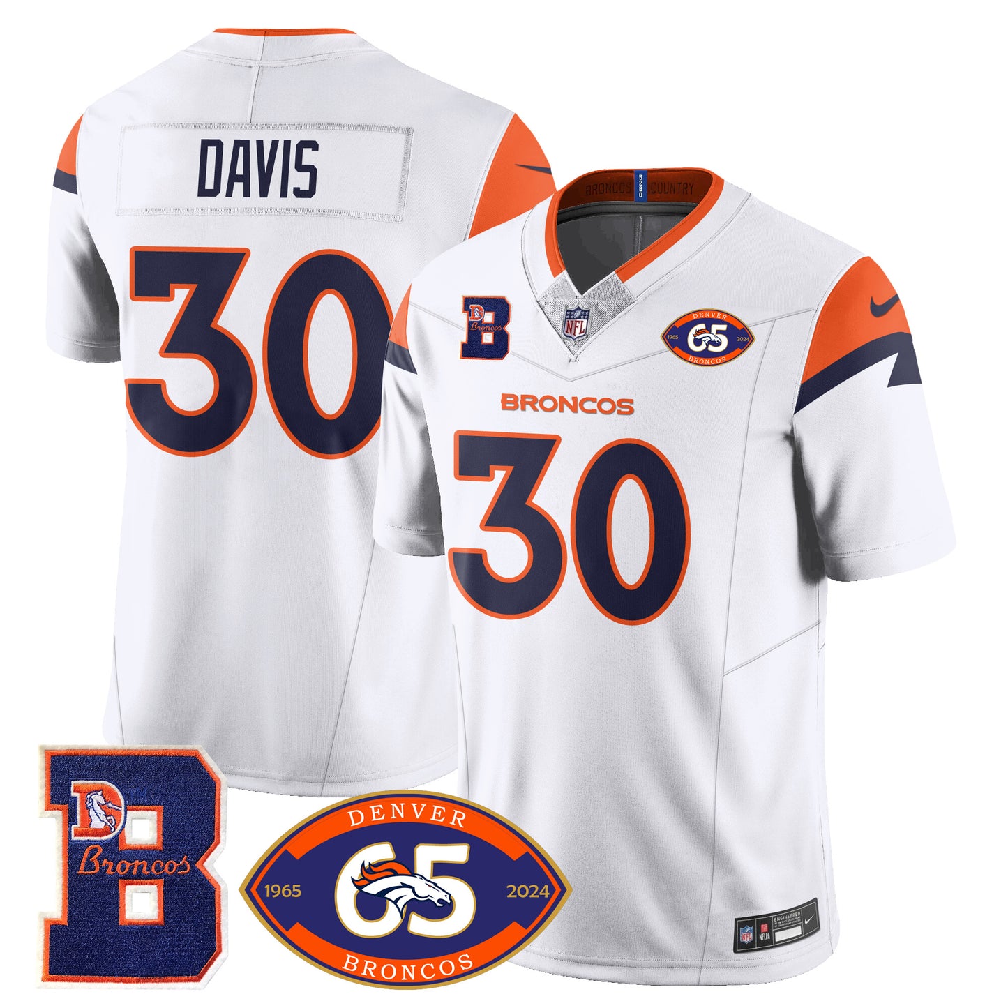 Broncos 1959-2024 Jersey - The Broncos Jersey - All Stitched