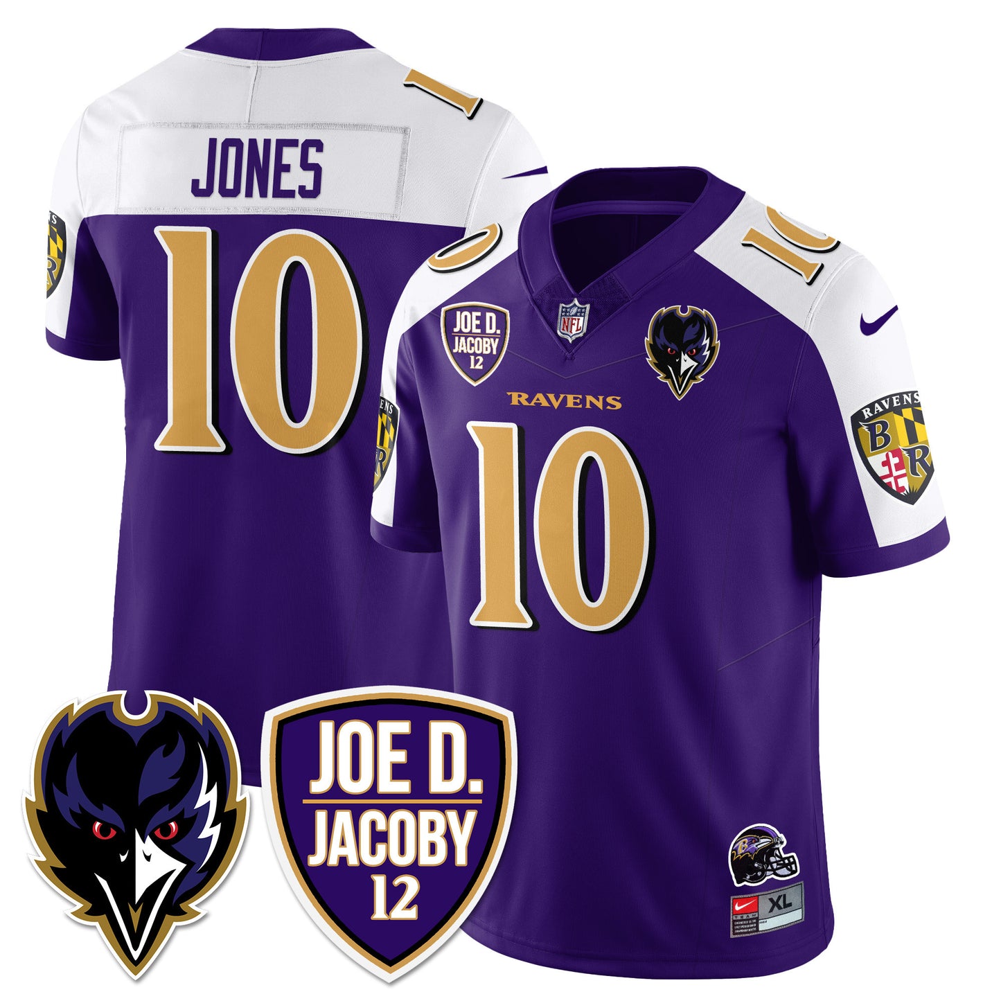 Ravens Purple Rising 2024 Vapor Limited Jersey - All Stitched