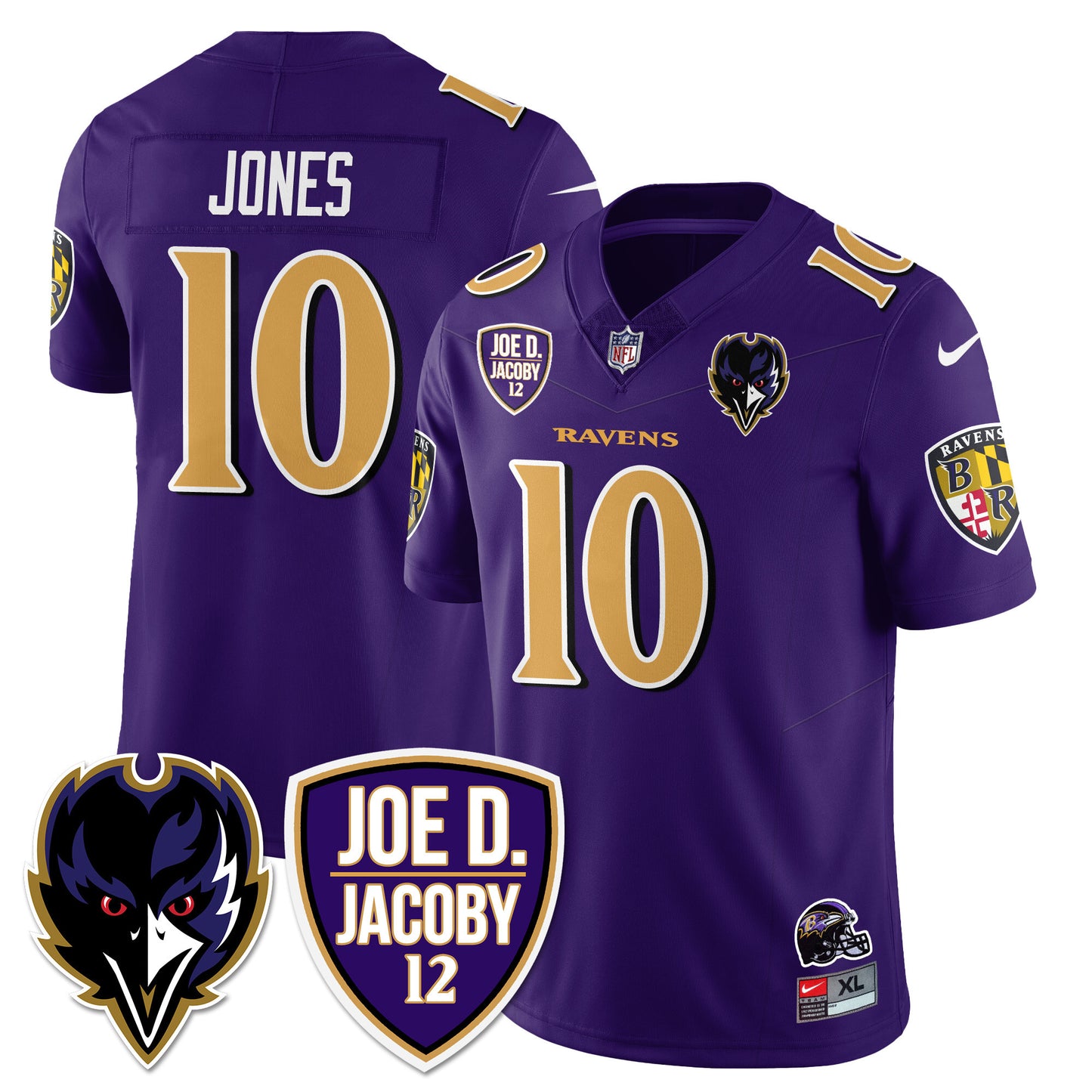 Ravens Purple Rising 2024 Vapor Limited Jersey - All Stitched