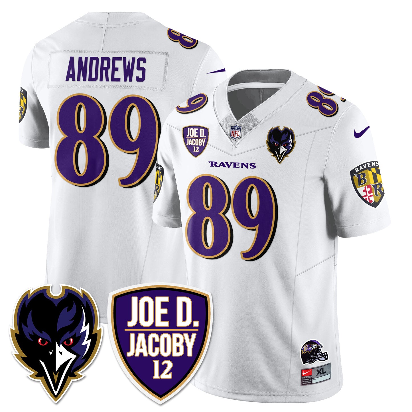 Ravens Purple Rising 2024 Vapor Limited Jersey - All Stitched