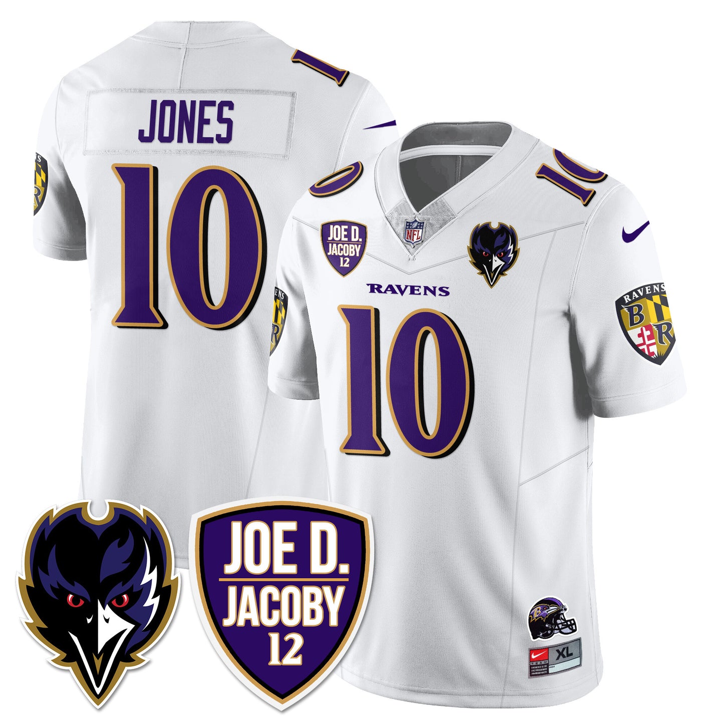 Ravens Purple Rising 2024 Vapor Limited Jersey - All Stitched