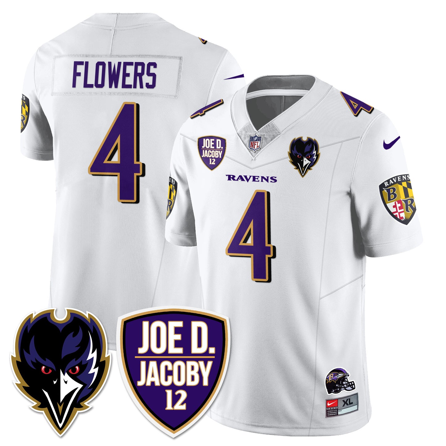 Ravens Purple Rising 2024 Vapor Limited Jersey - All Stitched