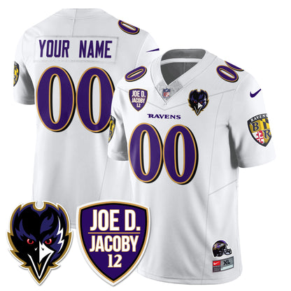 Custom Ravens Purple Rising 2024 Vapor Limited Jersey - All Stitched