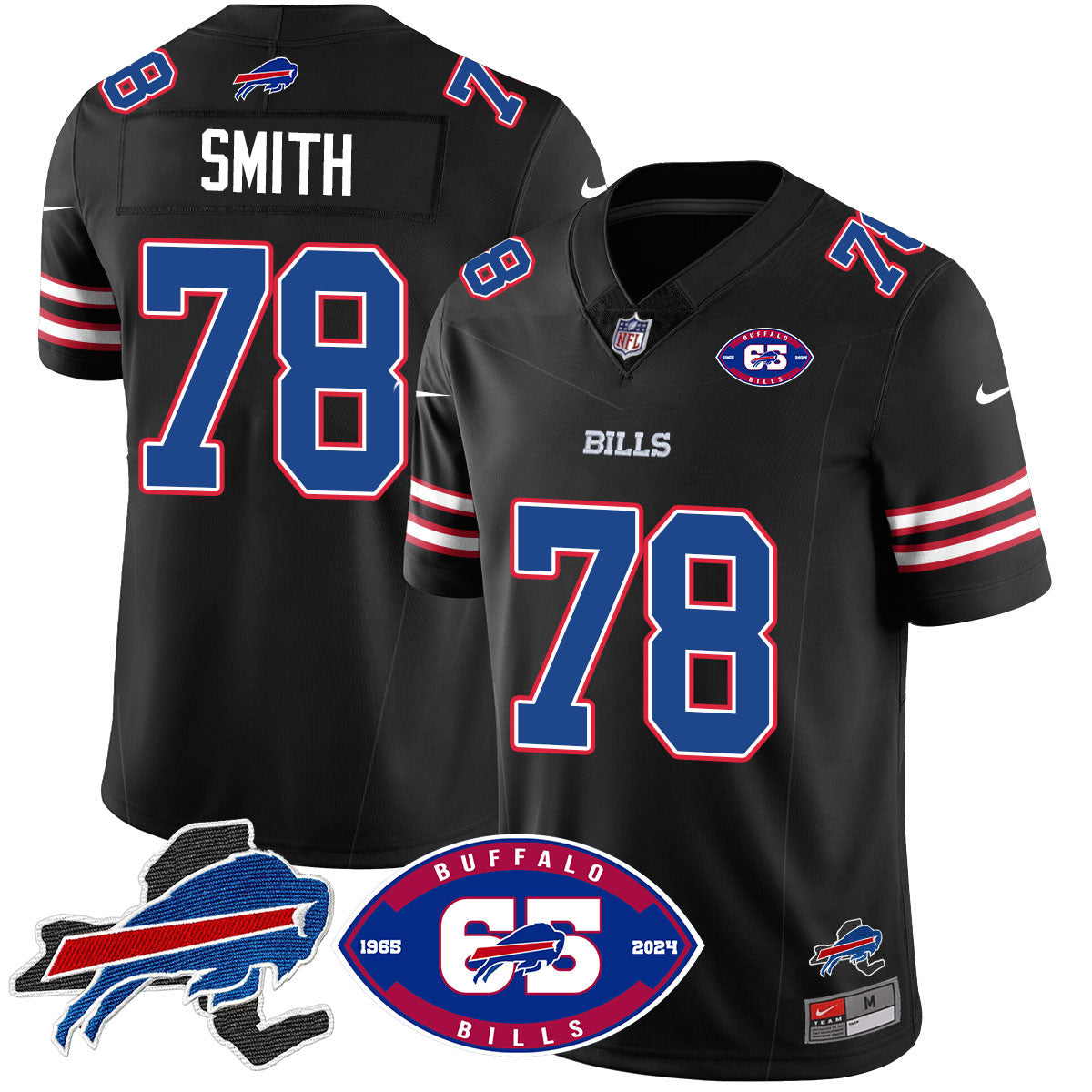 Bills 1959 - 2024 - The Bills Jersey - All Stitched