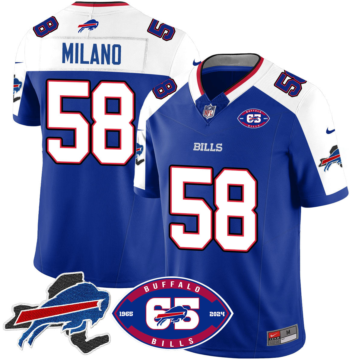 Bills 1959 - 2024 - The Bills Jersey - All Stitched