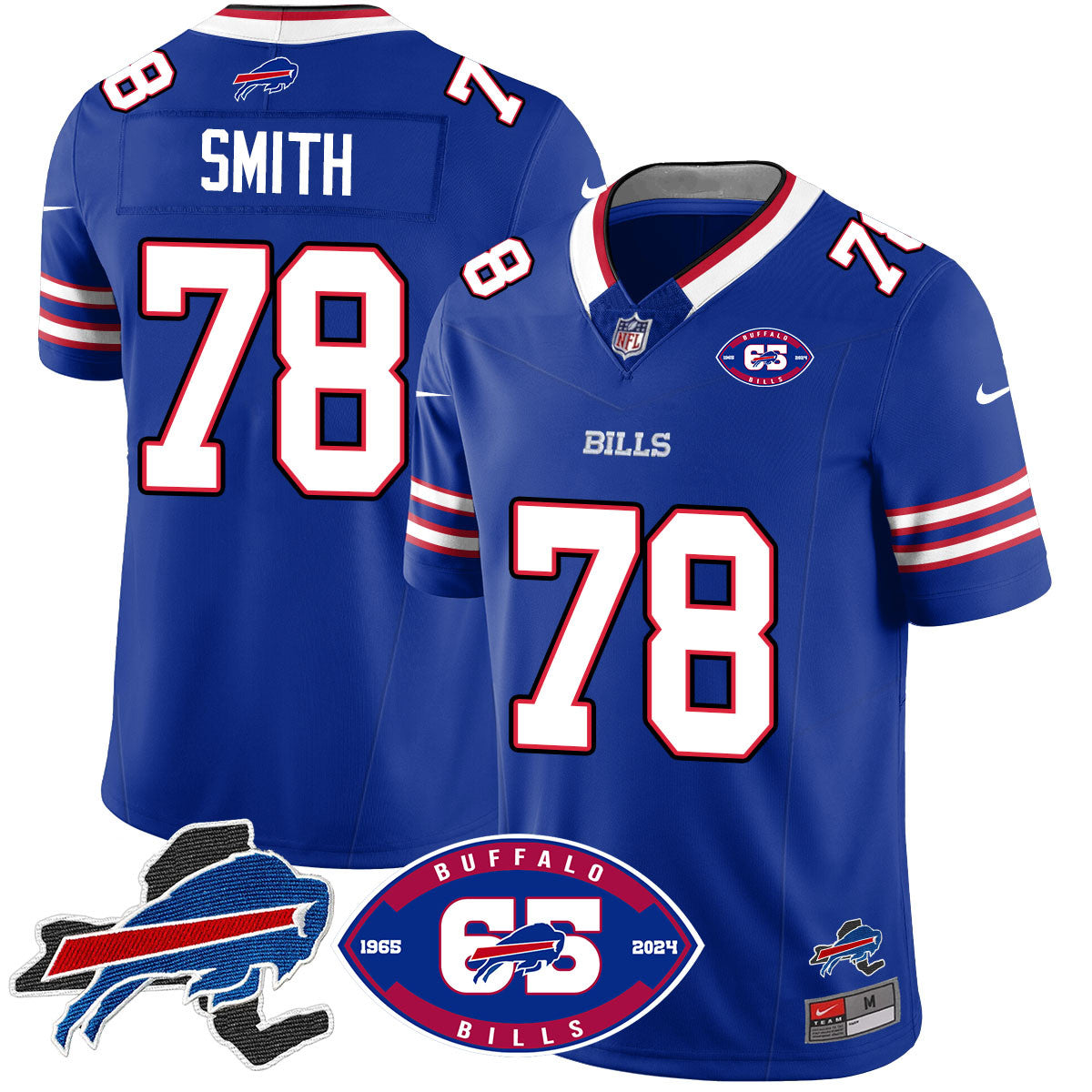 Bills 1959 - 2024 - The Bills Jersey - All Stitched