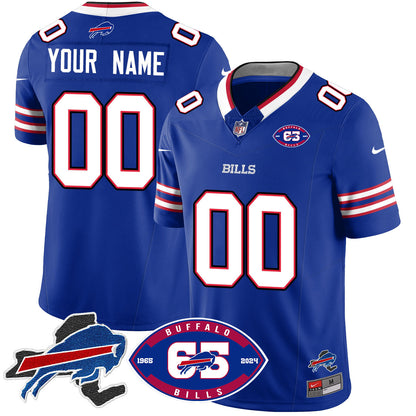 Custom Bills 1959 - 2024 - The Bills Jersey - All Stitched