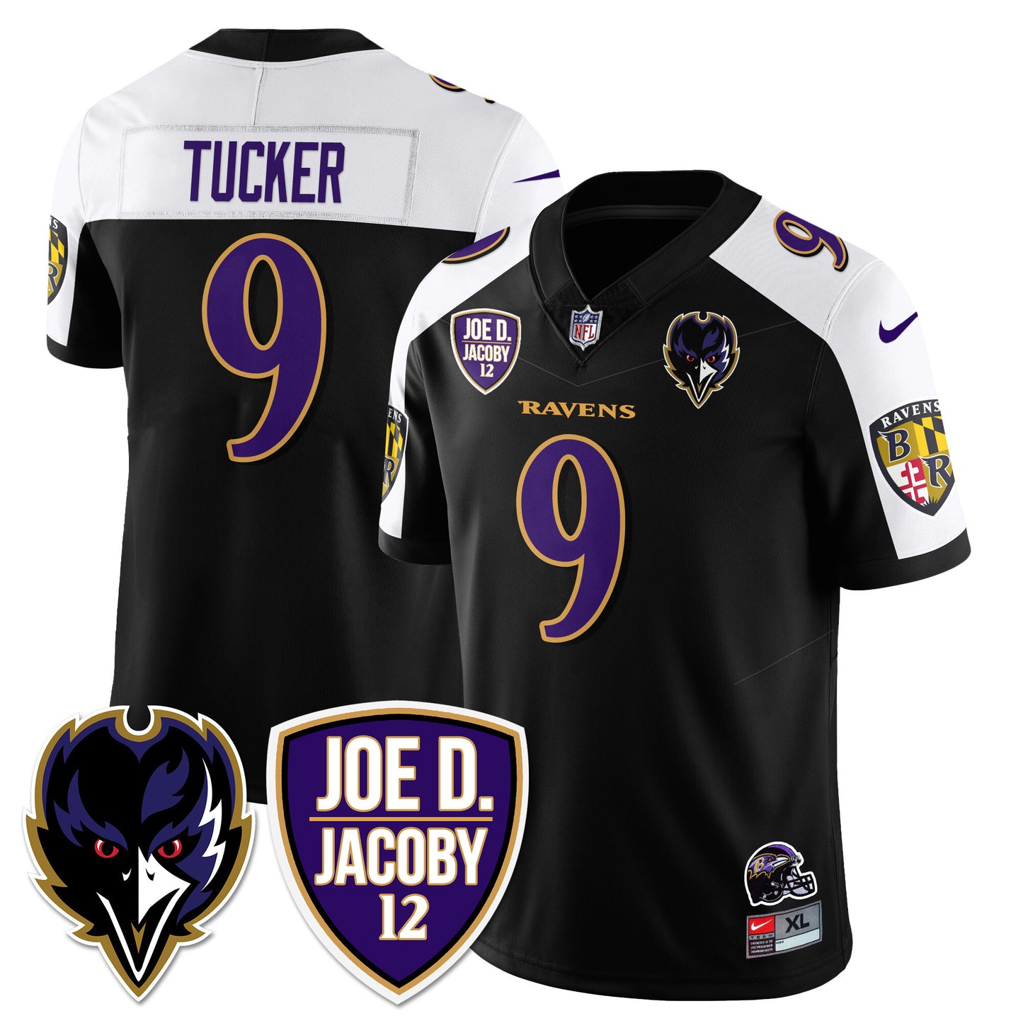 Ravens Purple Rising 2024 Vapor Limited Jersey - All Stitched