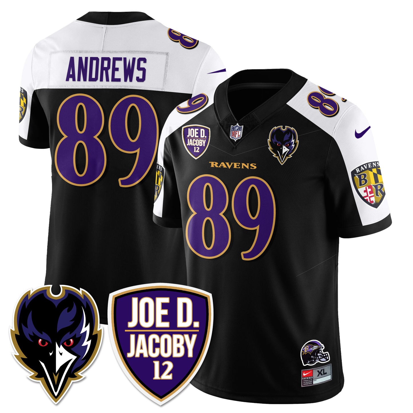 Ravens Purple Rising 2024 Vapor Limited Jersey - All Stitched