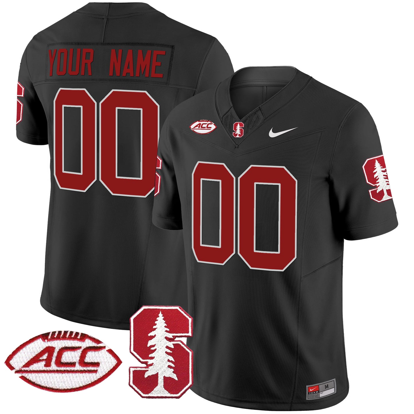 Stanford Cardinal 2024 ACC Patch Vapor Limited Custom Jersey - All Stitched