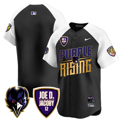 Ravens Purple Rising 2024 Vapor Limited Baseball Jersey - All Stitched