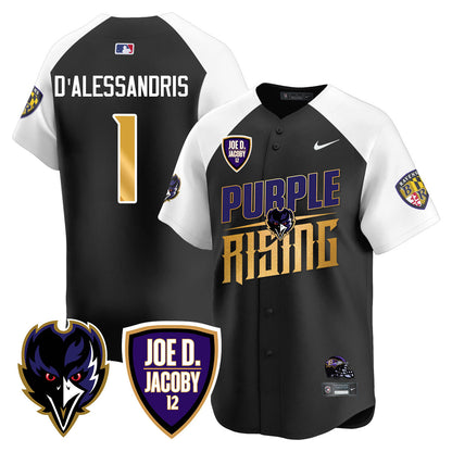 Ravens Purple Rising 2024 Vapor Limited Baseball Jersey - All Stitched