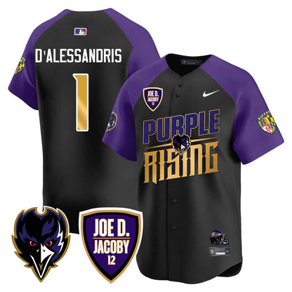 Ravens Purple Rising 2024 Vapor Limited Baseball Jersey - All Stitched