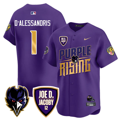 Ravens Purple Rising 2024 Vapor Limited Baseball Jersey - All Stitched