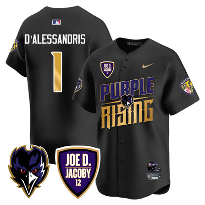 Ravens Purple Rising 2024 Vapor Limited Baseball Jersey - All Stitched