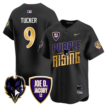 Ravens Purple Rising 2024 Vapor Limited Baseball Jersey - All Stitched