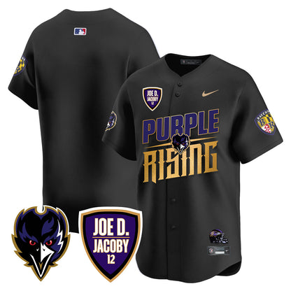 Ravens Purple Rising 2024 Vapor Limited Baseball Jersey - All Stitched