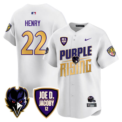 Ravens Purple Rising 2024 Vapor Limited Baseball Jersey - All Stitched