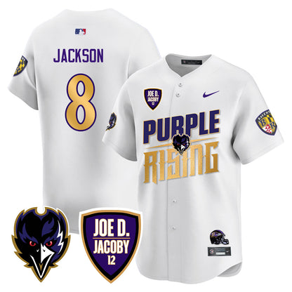 Ravens Purple Rising 2024 Vapor Limited Baseball Jersey - All Stitched