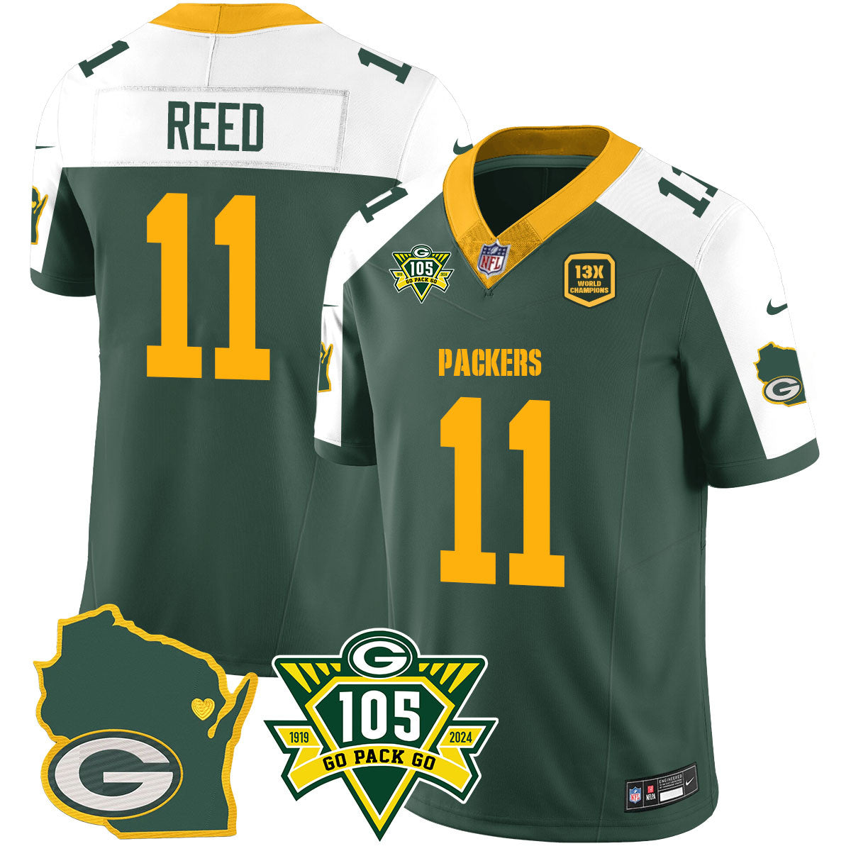 Packers 1919-2024 - The Packers Jersey - All Stitched