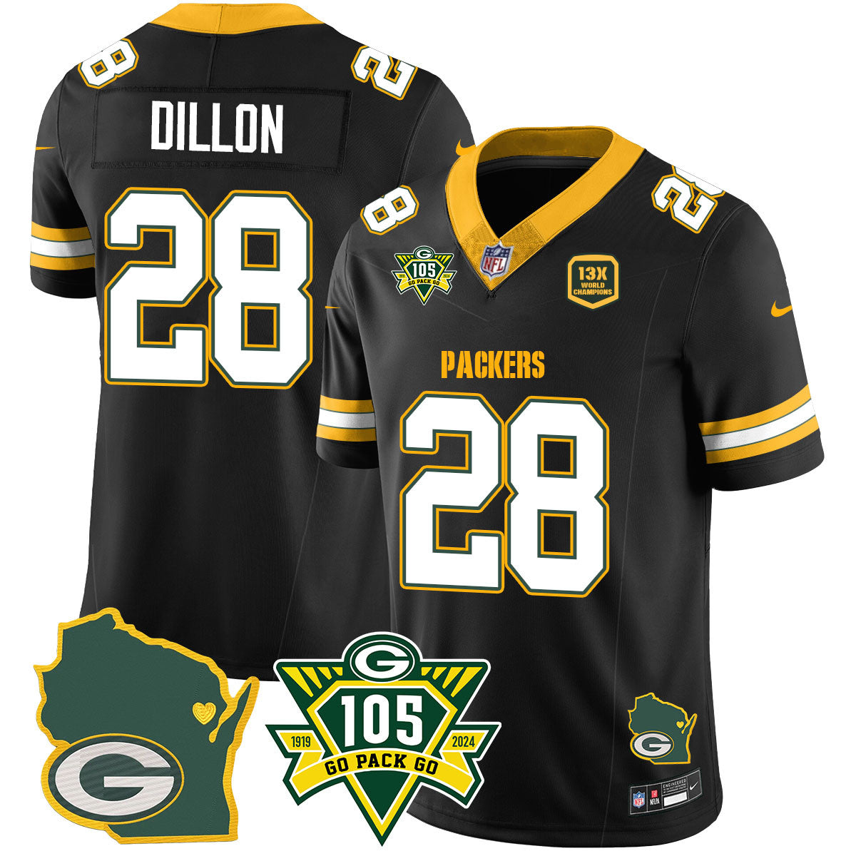 Packers 1919-2024 - The Packers Jersey - All Stitched