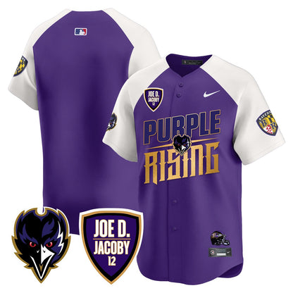 Ravens Purple Rising 2024 Vapor Limited Baseball Jersey - All Stitched