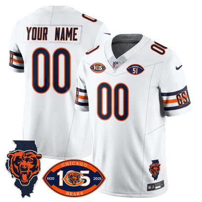 Custom Bears 1920-2025 - The Bears Jersey - All Stitched