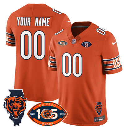 Custom Bears 1920-2025 - The Bears Jersey - All Stitched