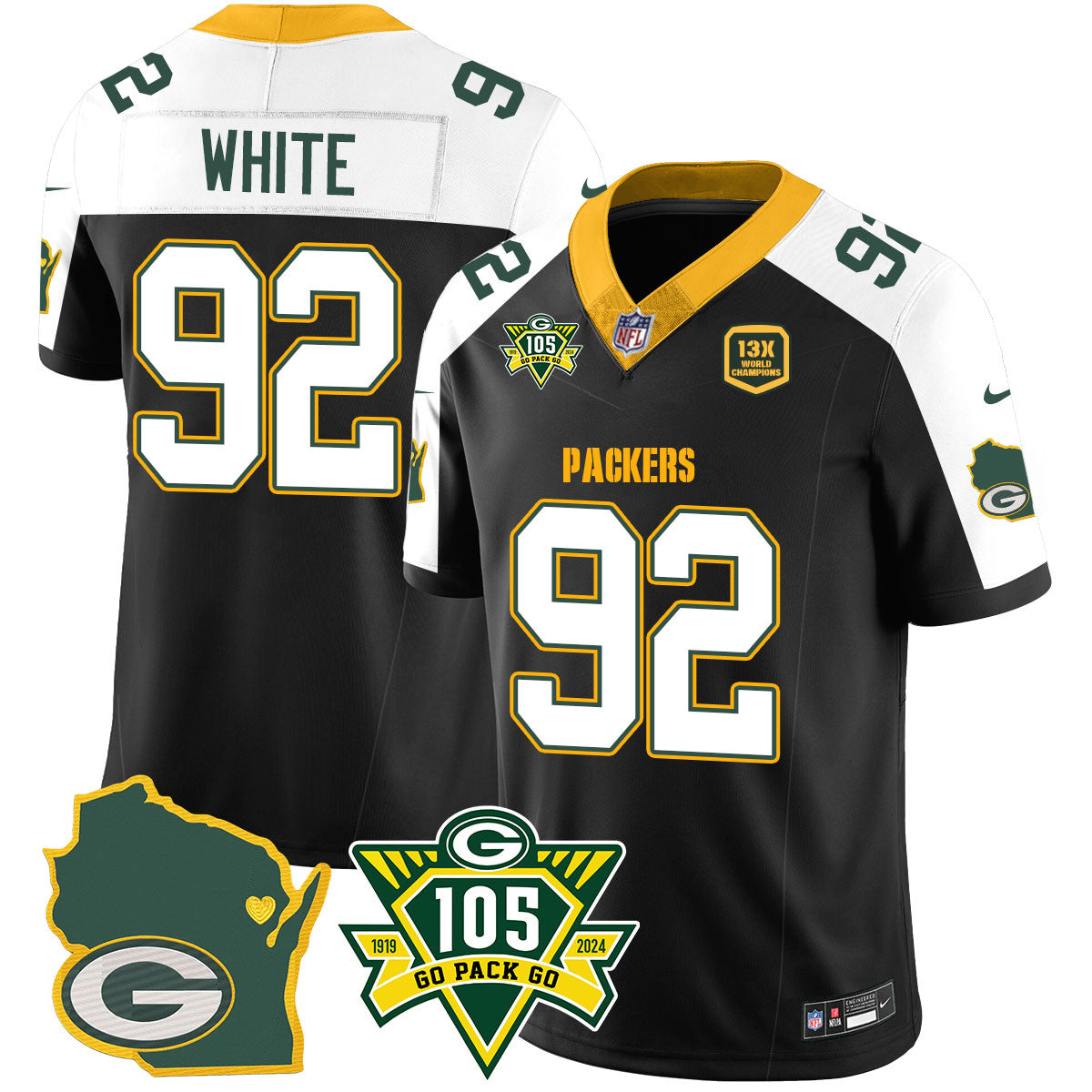 Packers 1919-2024 - The Packers Jersey - All Stitched