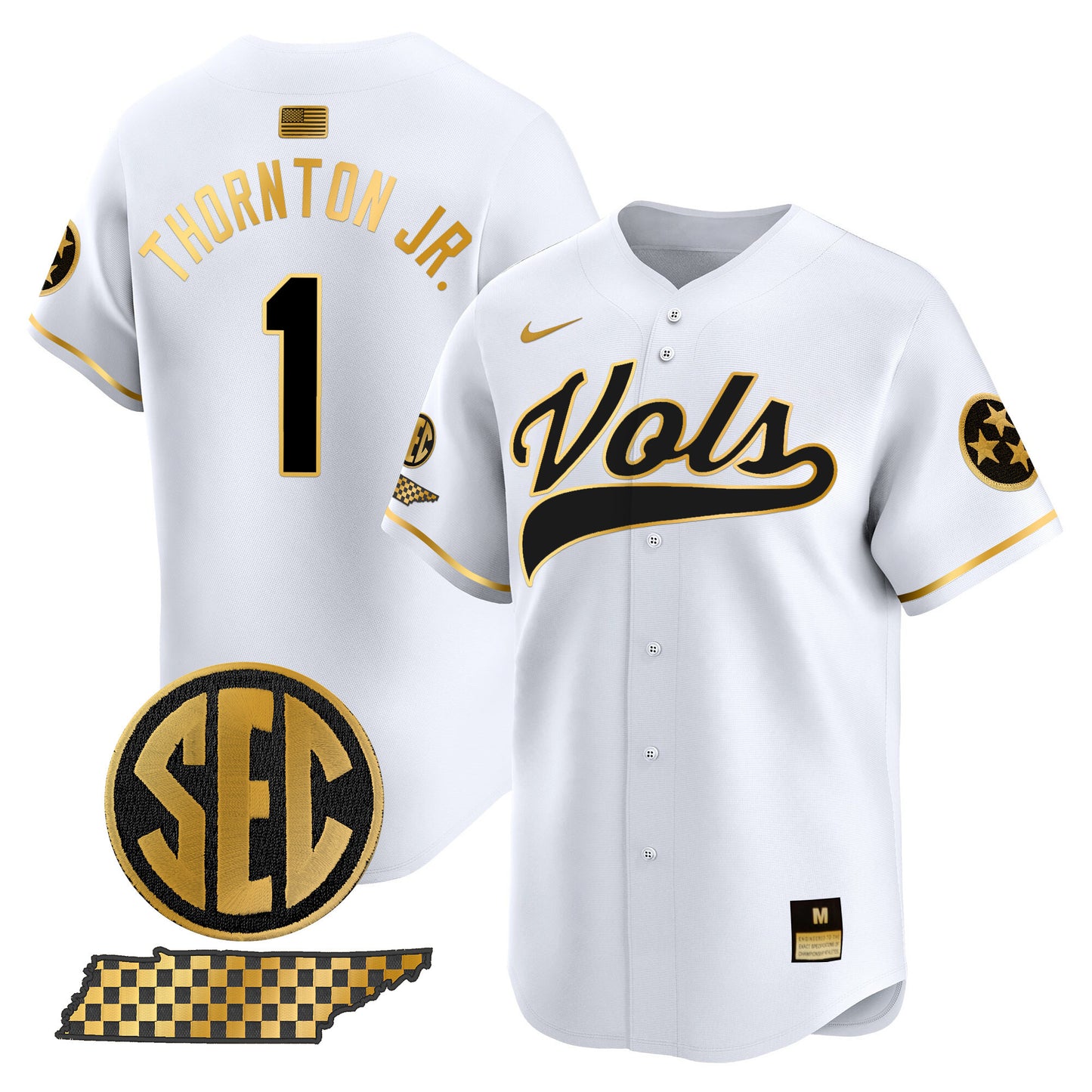 Tennessee Volunteers 2024 Vapor Premier Limited Baseball Jersey - All Stitched