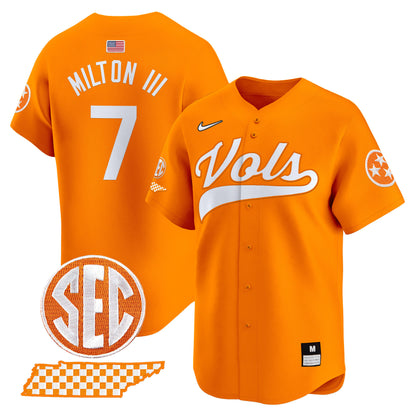 Tennessee Volunteers 2024 Vapor Premier Limited Baseball Jersey - All Stitched