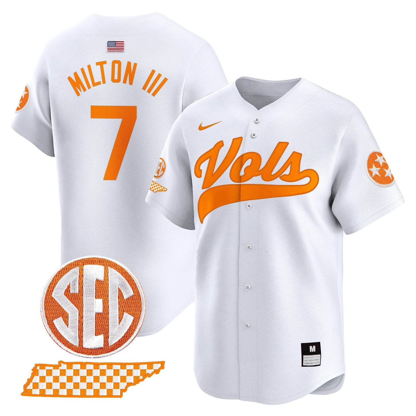 Tennessee Volunteers 2024 Vapor Premier Limited Baseball Jersey - All Stitched