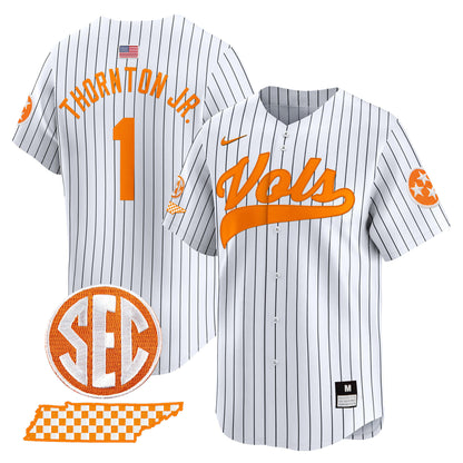 Tennessee Volunteers 2024 Vapor Premier Limited Baseball Jersey - All Stitched