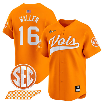 Tennessee Volunteers 2024 Vapor Premier Limited Baseball Jersey - All Stitched