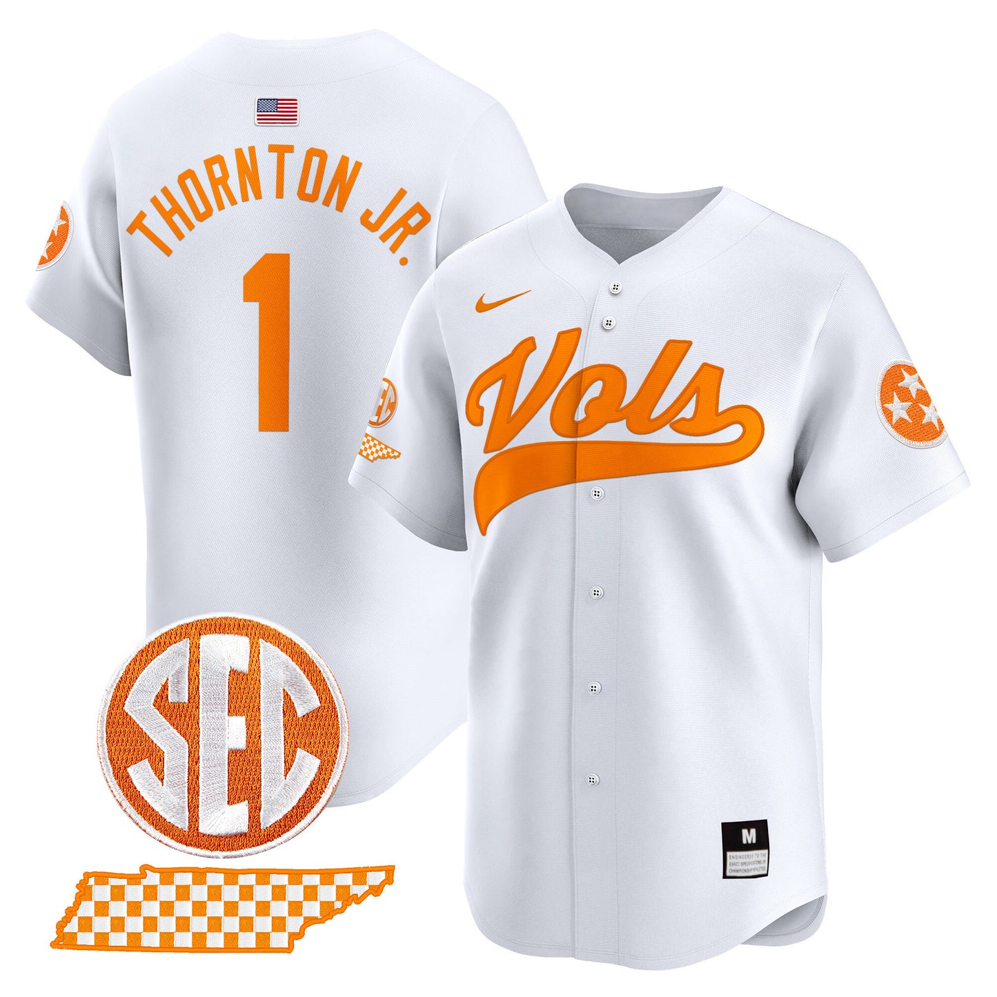 Tennessee Volunteers 2024 Vapor Premier Limited Baseball Jersey - All Stitched